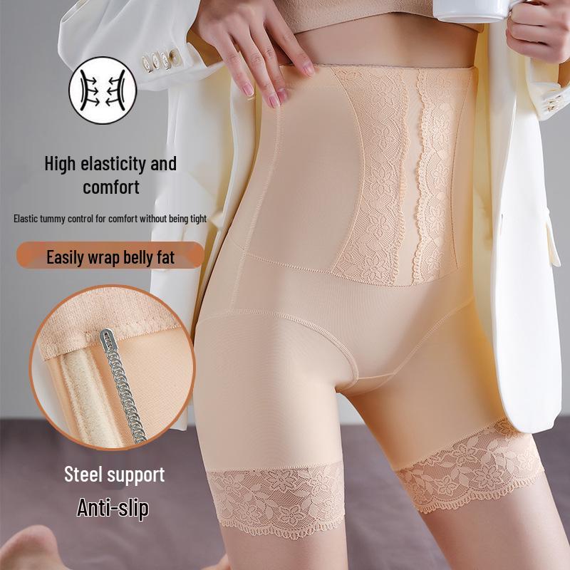 High Waist Tummy Control Body Shaping Lace Panties with Postpartum Support