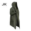 Long Coat Men Oversize Hooded Solid Color Jacket Cardigan Trench for Autumn
