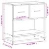 Nightstand Black 60x31x60 Cm Wood Based Panel and Metal