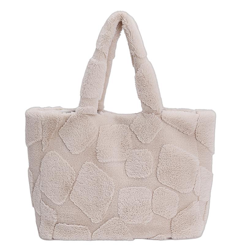 Simple and Casual Top Handle Bag Winter Retro Versatile Texture Tote Bag Large Capacity Elegant Daily Commute Bag for Women