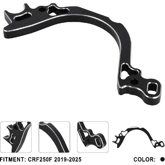 Dirt Bike Case Saver Sprocket Cover Engine Chain Guard CNC for CRF250F CRF 250 CRF 250F 2025 2024 2019-2025 Motorcycle Black