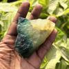 CERTIFIED Natural Green Fluorite Uncut Rough 757.80 Ct Earth Mined Gemstone