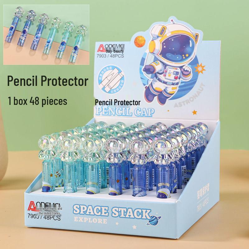 

Cartoon Pencil Grip & Cap for Kids