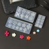 2PCS Silicone Nail Art Moulds Flower Nail Art Template Moulds Silicone Texture for Beauticians and Nail Art Learners