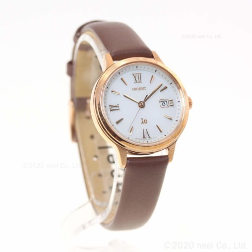 Orient iO Solar Watch, Made in Japan, with Manufacturer's Warranty, Women's, RN-WG0410S, White