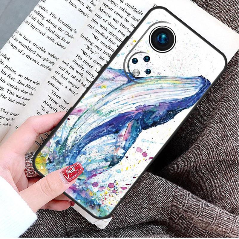 Whale Fish Wave Sea Case For Honor Magic 8 6 7 Lite Honor 400 200 Pro 50 70 90 X8c X8b X9a X9c X9b X9d Win Cover