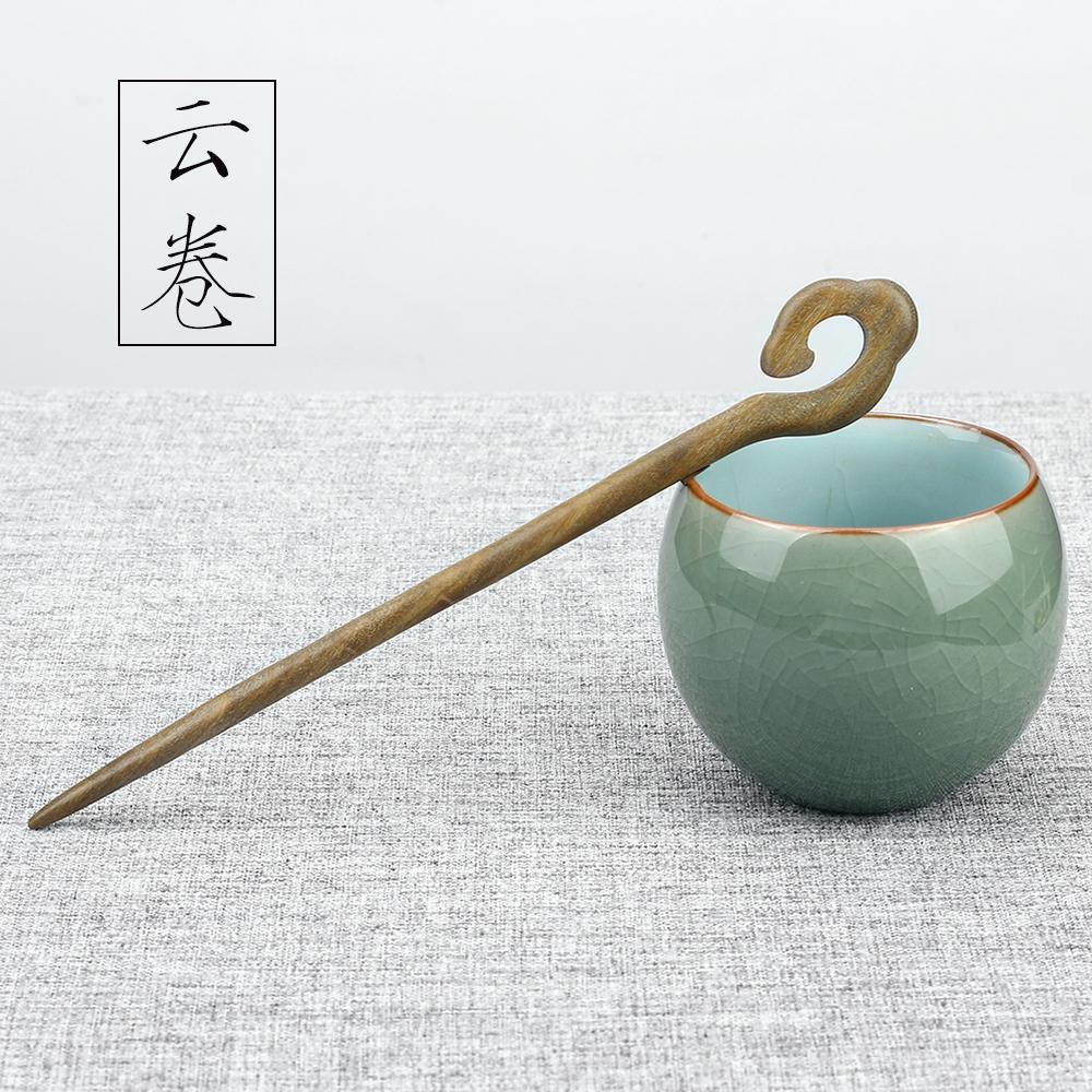 47Style Retro Sandalwood Hair Clip Hairpin Chinese Ancient Carved Wooden Chopstick Hair Stick Cosplay Party Headwear Accessories