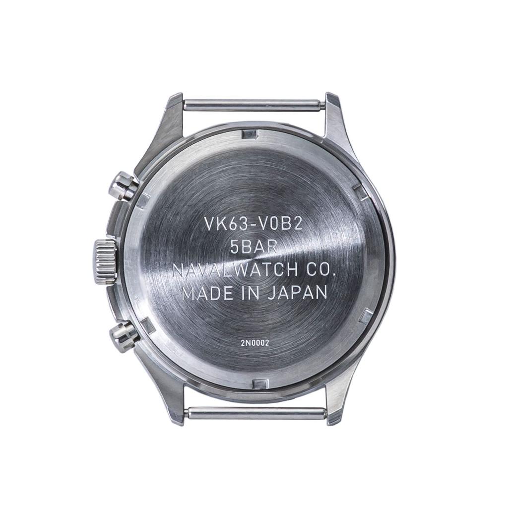 NAVAL WATCH Produced by Quartz NATO Strap LOWERCASE:FRXC001 Black/White dial/Chronograph