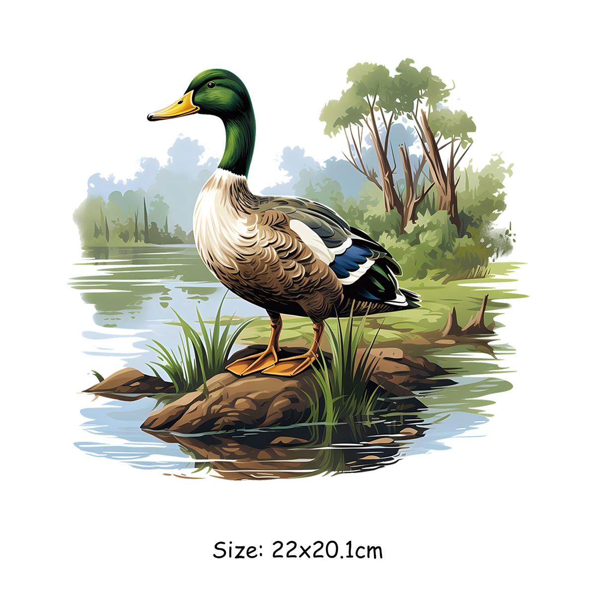 

Цветная нашивка в виде утки для одежды, термопресс, новая теплопередача, сделай сам, моющиеся аксессуары для одежды, наклейка на одежду