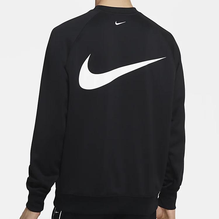 Nike Sportswear Swoosh Logo Pullover Hoodie Men Tops Black CJ4841-010