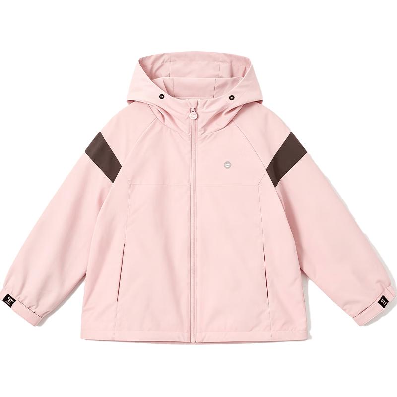 DEESHA Girls' Color Block Hooded Outdoor Jacket