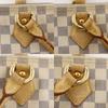 LOUIS VUITTON Saleya PM Handbag N51186 White Damier Azur Canvas Women Used