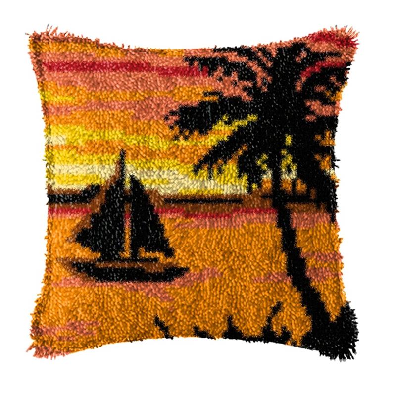 

Дика природа Тварин Килимки для вишивання гачком з петлями Подушка Смірна Пакет Килим Вишивка гачком з петлями Набір для вишивання хрестиком Подушка Knooppakket