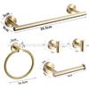 American Style Punch-Free Bathroom Set: Towel Bar, Tissue Holder, Towel Ring, Hooks, Washcloth Rack, Tissue Box.