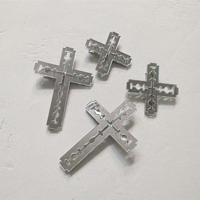 Y2K Kreuz Klinge Haarspangen Acryl Entenschnabel Spangen Harajuku Kanten Clip Damen Mädchen Party Kopfschmuck