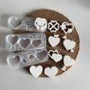 Heart Shaped Key Pattern Ornaments Silicone Mold Keychain Plaster Mold Plaster Drip Decoration Molds