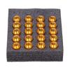 20pcs Wheel Lug Nuts M12x1.5 Thread 1.3in Height 7075 T6 Aluminum Locking Lug NutsGold