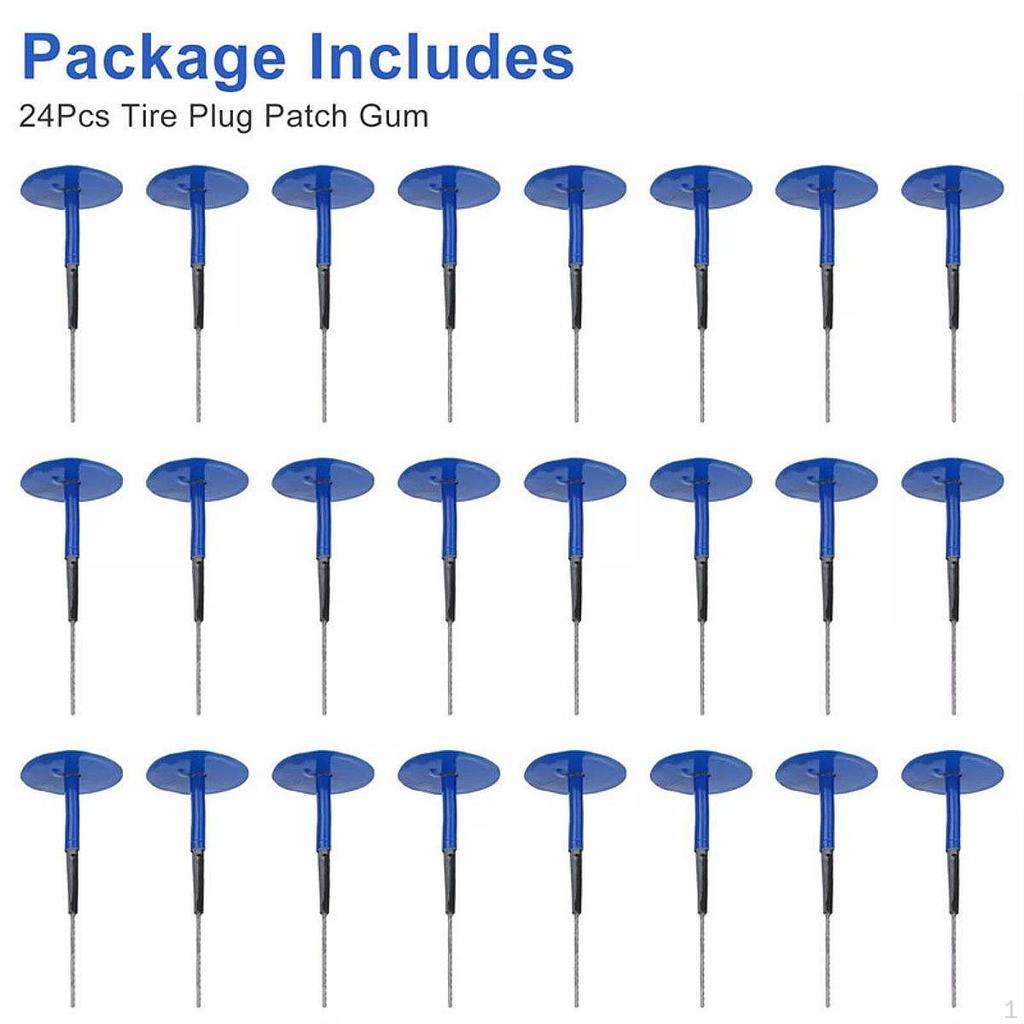 24Pcs Automotive Tyre Repair Plug Tool Replacement Easy to Install Mushroom Nail for
