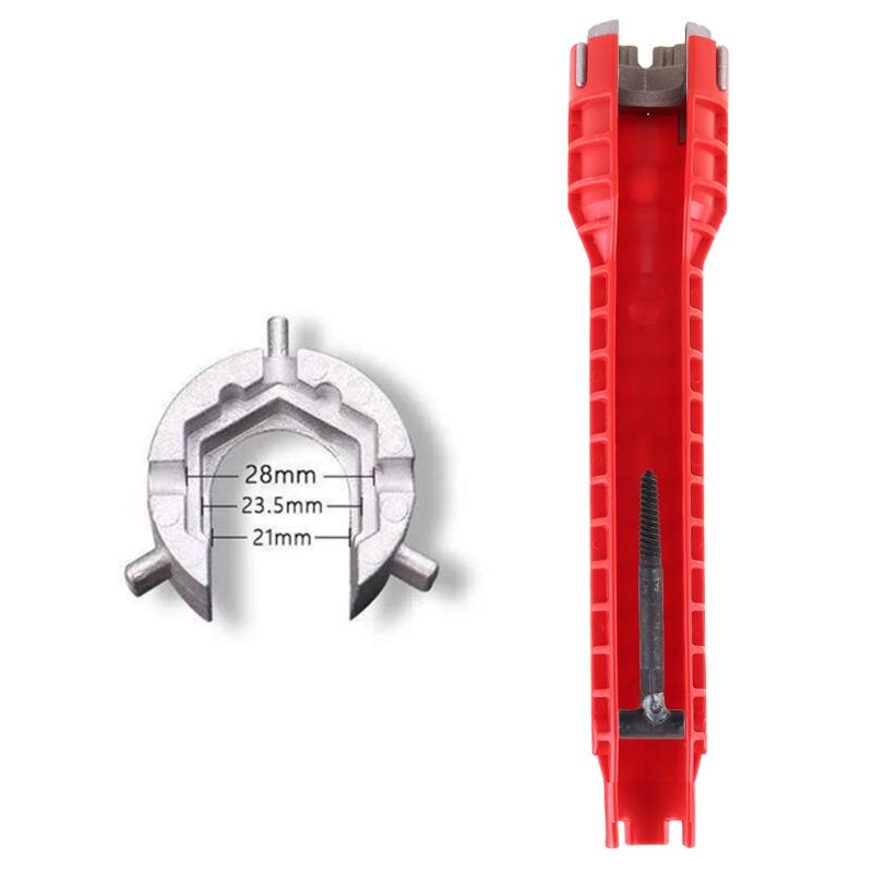Multifunktionsschlüssel Wasserhahn Spüle Installateur für Zuleitungsmuttern/Absperrventile/Siebkörbe/Zuleitungsmutter/Wasserhahnmuttern