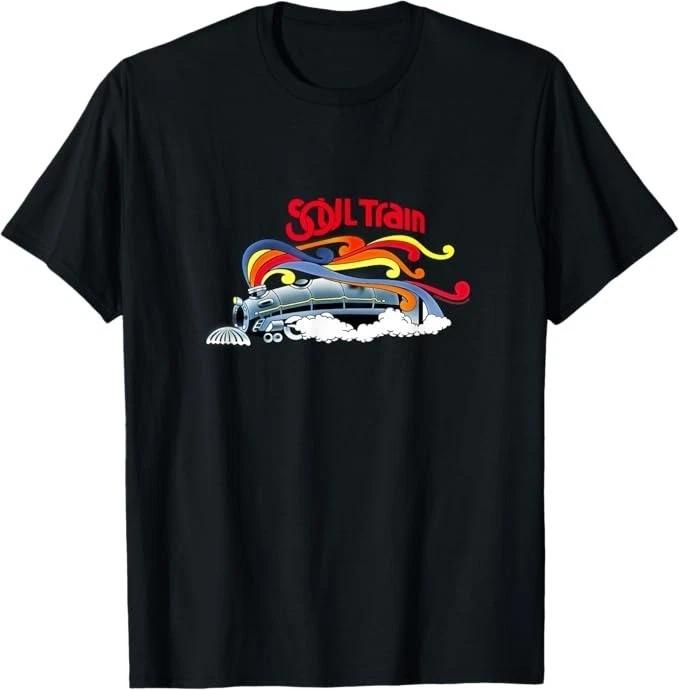 Unisex Adult Vintage Graphic Soul Train Retro Locomotive Railroad V... L
