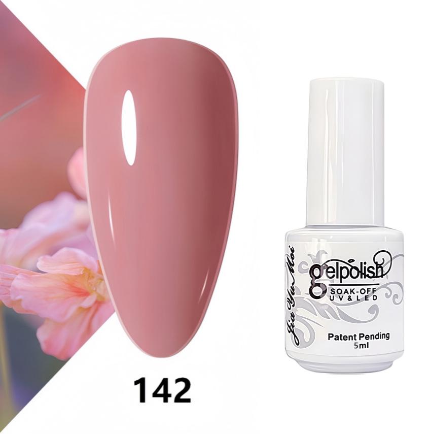 GELPOLISH Nail Art Set: Base, Top Coat, Transparent & White Gel Polishes