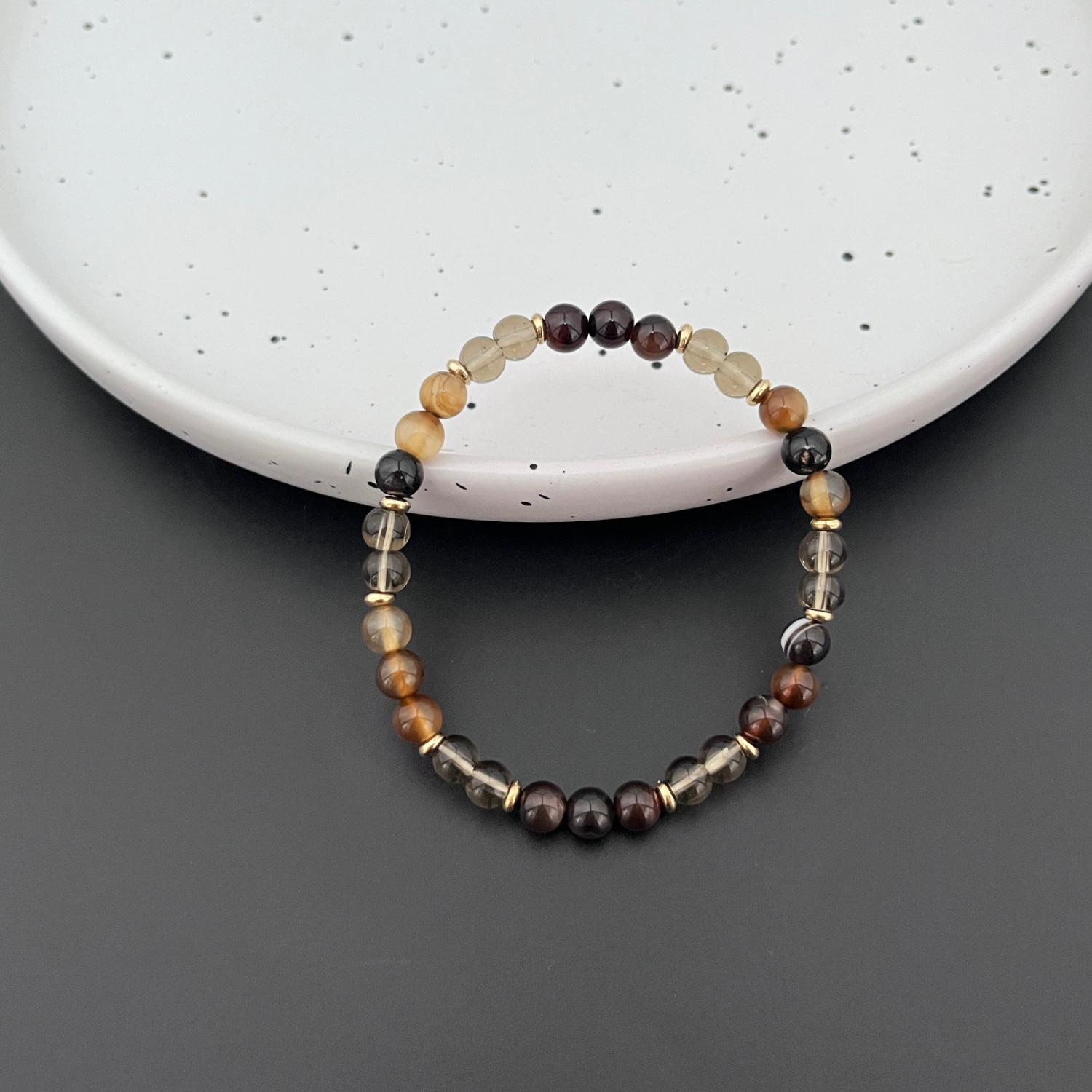 

JYL TS Bracelet Elastic Round Beads Design Promotes Smooth Life Journey T968 глубоко cerise