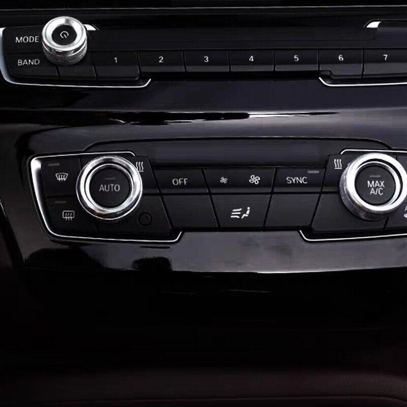 Car Volume Air Conditioning Button Ring Cover Trim Fit For 2016-2022 BMW X1 X2
