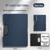 A4 Thickened PP Clipboard Folder - Desk Mat & Writing Board for Students, Horizontal/Vertical Clip