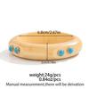 Salircon Classic Vintage Stackable Wooden Chunky Bangles for Women Punk Style Round Wide Bracelet Jewelry Accessories Gift 2026