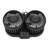   5V USB Car Cooling Fan 2 Speed Wind Quiet 360 Deg Rotatable Portable Dual Head Desk Fan for SUV RV Truck