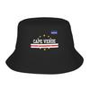 Cape Verde Flag of Cape Verde Bucket Hat For Unisex FisherUnisex Hats Fashion Fishing Caps Breathable Street Style Printed Sun Hats