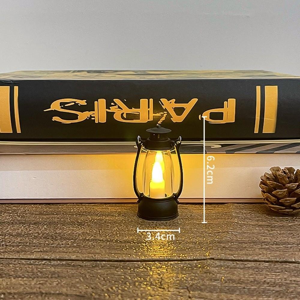 LED Lighting Retro LED Lantern Battery Powered Miniature Night Light  Imaginative Play