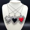 Sacred Flaming Hearts, Sacred Flaming Corazon, Ex-Votos Hearts, Mexický náhrdelník Milagros, Náhrdelník Hořící srdce, Gotické šperky,