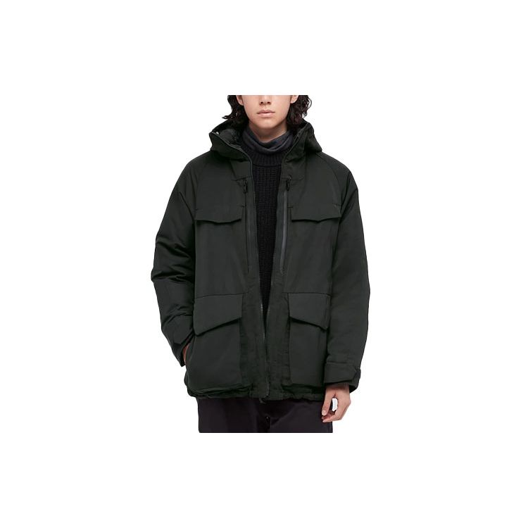 Uniqlo X White Mountaineering Collaboration High-Performance Composite Zipper Loose-Fit Hooded Down Jacket Men outerwear Black 442563-09