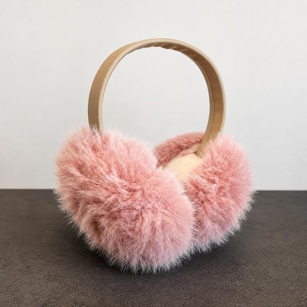 Fluffy Ear Warmer Foldable Winter Earmuffs Korean Style Plush Earmuffs  for Men and Women