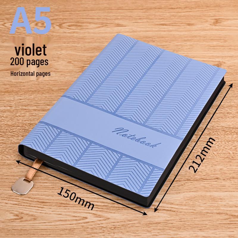 A5 Soft Leather Office Notebook - Customizable Business Planner with Logo Printing