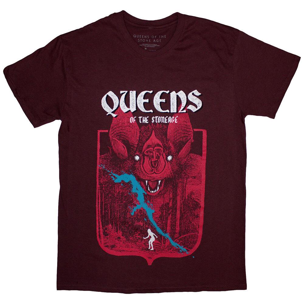 Queens Of The Stone Age Bat T-Shirt Red New Unisex T-Shirt XXXL