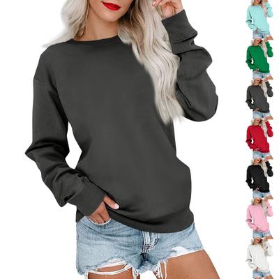 Women's Colorblock Sweatshirt Long Sleeve Round Neck Casual Comfortable Loose Lightweight Women's Sweatshirt