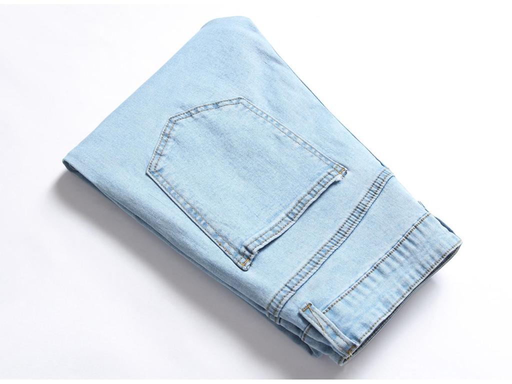 2021 European & American Men's Slim Fit Ripped Skinny Jeans