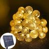 20/50/100Balls Garden Solar Lights 8 Modes Waterproof String Lights Outdoor Fairy Lights Globe Crystal Balls Decorative Lighting for Garden