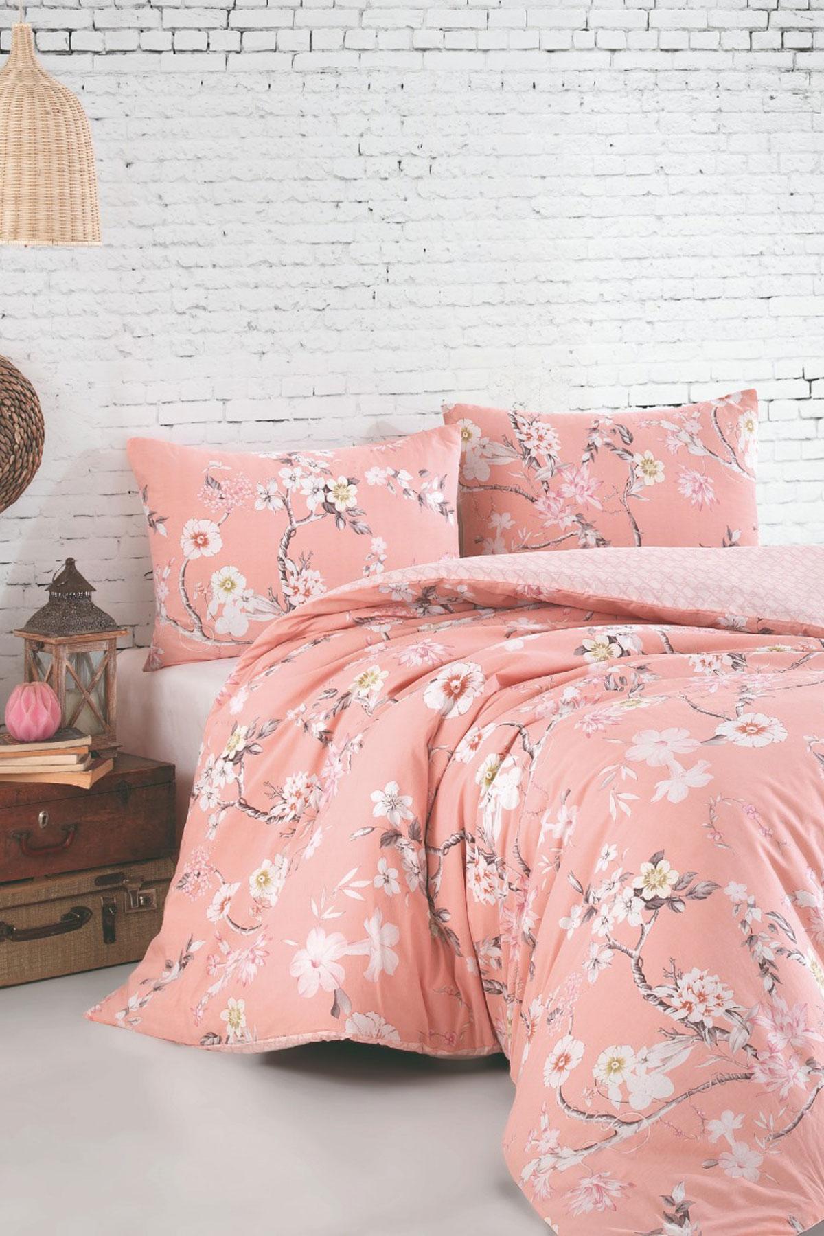 

Double Duvet Cover Set Cotton Floral Blend