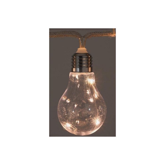 Guirlande - EDM - 10 Ampoules - 3 LEDs - 2,55m - Intérieur - Piles