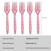 Nuevo Juego de Cubiertos Desechables Dorado Transparente - Cuchillo, Tenedor y Cuchara para Postres y Fiestas