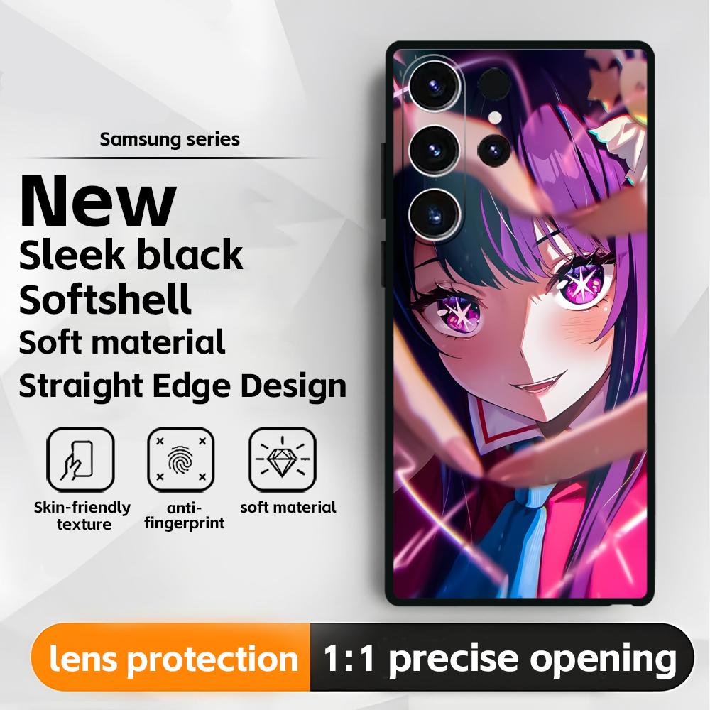 Anime Oshi no Ko  Phone Case For Samsung Galaxy S25 S24 S23 S22 S21 S20 Plus Ultra Note20 Soft Black