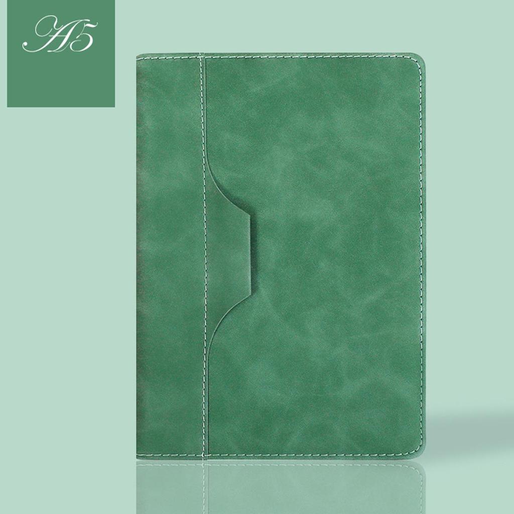 (Logo engraving possible) A5 leather student notebook, diary, work notebook, business meeting record book, subject notes, handbook
