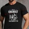 Chemistry Science T-Shirt Fashion VintageSummer Casual Short Sleeve O-neck Motorbike Tops Tee
