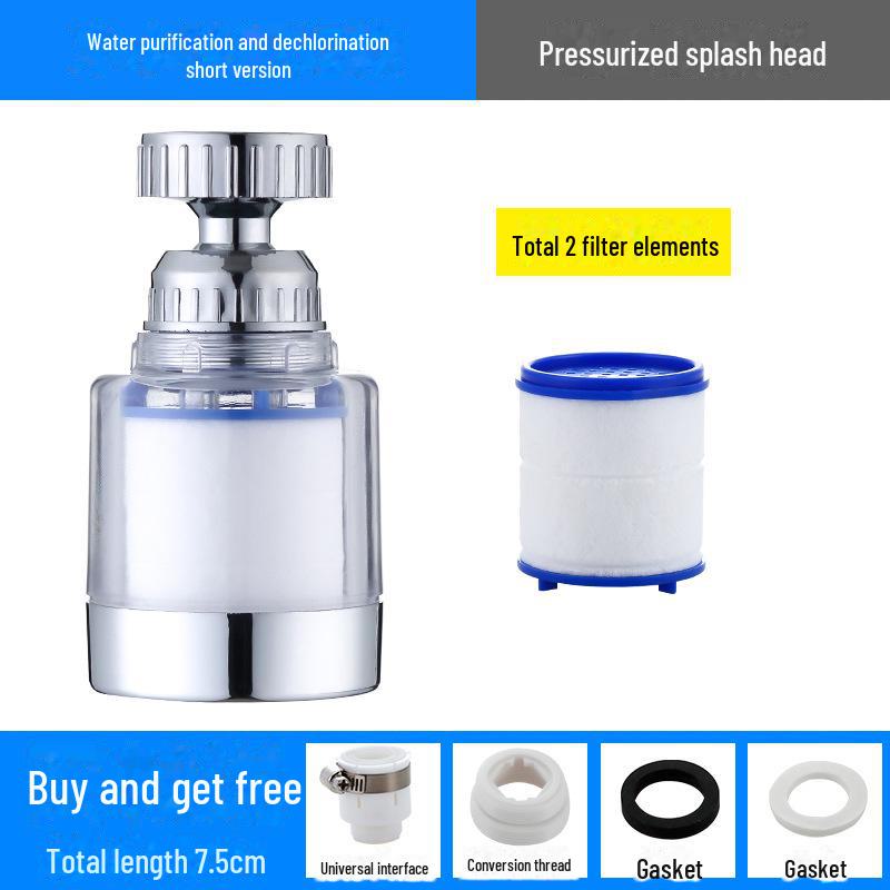 Univerzální filtr na kuchyňskou baterii a prodlužovač s ochranou proti stříkání šetřící vodu