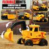5 IN 1 Construction Vehicle Transforming Robot the Dream Gift for Boys DIY Detachable Toy Perfect Birthday and Christmas Gift