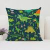 Dinosaur Paradise Pillow Cover Sofa Decorative Cushion Cover Children's Room Decorative Pillow Cover Equisite Gift for Kids(1)