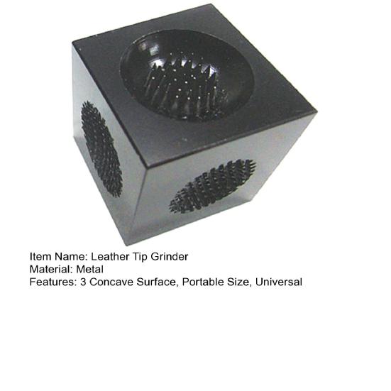 Moedor de ponta de taco de bilhar modelador de taco de sinuca 3 superfícies côncavas polidor ferramenta de reparo de ponta de taco acessórios para taco de bilhar